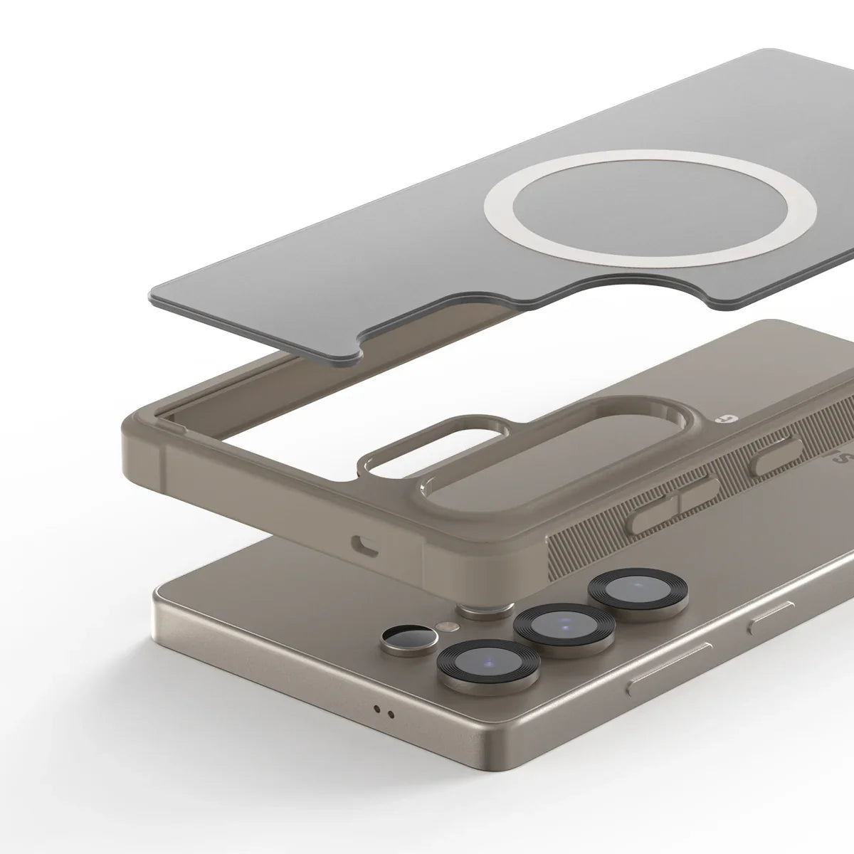 Araree Samsung S25 Ultra Duple Armor Magsafe Case - Stone Grey - Tashqila Araree Samsung S25 Ultra Duple Armor Magsafe Case - Stone Grey - Tashqila